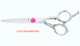 Washi Scissor Japanese 440C Rosebud hairdress shears cutting professional salon  - $199.00