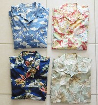Shirts Mens Pierre Cardin Sz L Hawaiian Prints Florals 4 Listings Cotton Euc (J) - £14.38 GBP