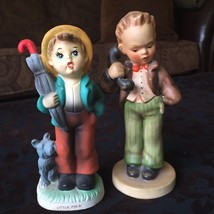 Vintage Set of 2 Boys figurines Goebel Hummel Germany And Japan - $46.47