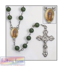 Our Lady of Guadalupe Round Bead Rosary - VERY NICE * - $12.99