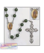 Our Lady of Guadalupe Round Bead Rosary - VERY NICE * - $12.99