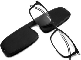 Frame Reading Glasses for Men Women Anti-blue Light Reader with Case(Black,2.0x) - £15.14 GBP