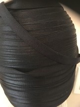 Bra Strap Elastic back  Bra Elastic 3/8&quot; Black  2 yards  - $2.59