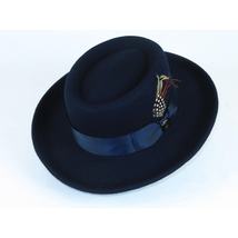 Men Bruno Capelo Hat Australian Wool Crushable Wide Brim GAMBLER GAM102 Navy image 5