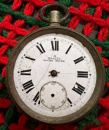 VINTAGE A QUALITY SWISS MADE POCKET WATCH , FOR PARTS AND REPAIR. - £32.97 GBP