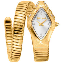 Just Cavalli Women&#39;s Ferocious Silver Dial Watch - JC1L306M0035 - £165.73 GBP