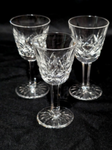 Waterford 3.5&quot; Cordial Liqueur Glass Lismore Ireland Cut Lead Crystal - Set Of 3 - £49.42 GBP