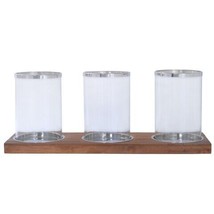 40 x 15 x 12 in. Amalfitana Old Wood Candle Holder, Large - £183.02 GBP