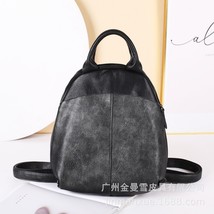 Real Leather Backpack 2022 New Korean Backpack  Designer Shell Back To School Sm - £62.96 GBP