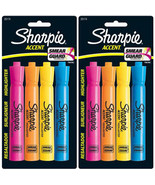 Pack of (2) New Sharpie Accent Tank-Style Highlighters, 4 Colored Highli... - $11.49