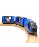 Battery Operated Train For Wooden Train Track Set Toys For 3 4 5 Year Ol... - £25.44 GBP