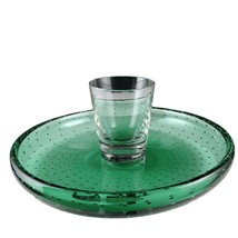 Erickson Green Controlled Bubble  Glass Shrimp cocktail Or Chip and Dip - £118.99 GBP