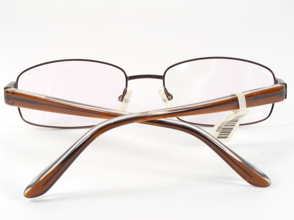893 C2 Brown UNIQUE EYEGLASSES GLASSES METAL FRAME 55-19-140mm Item image 3