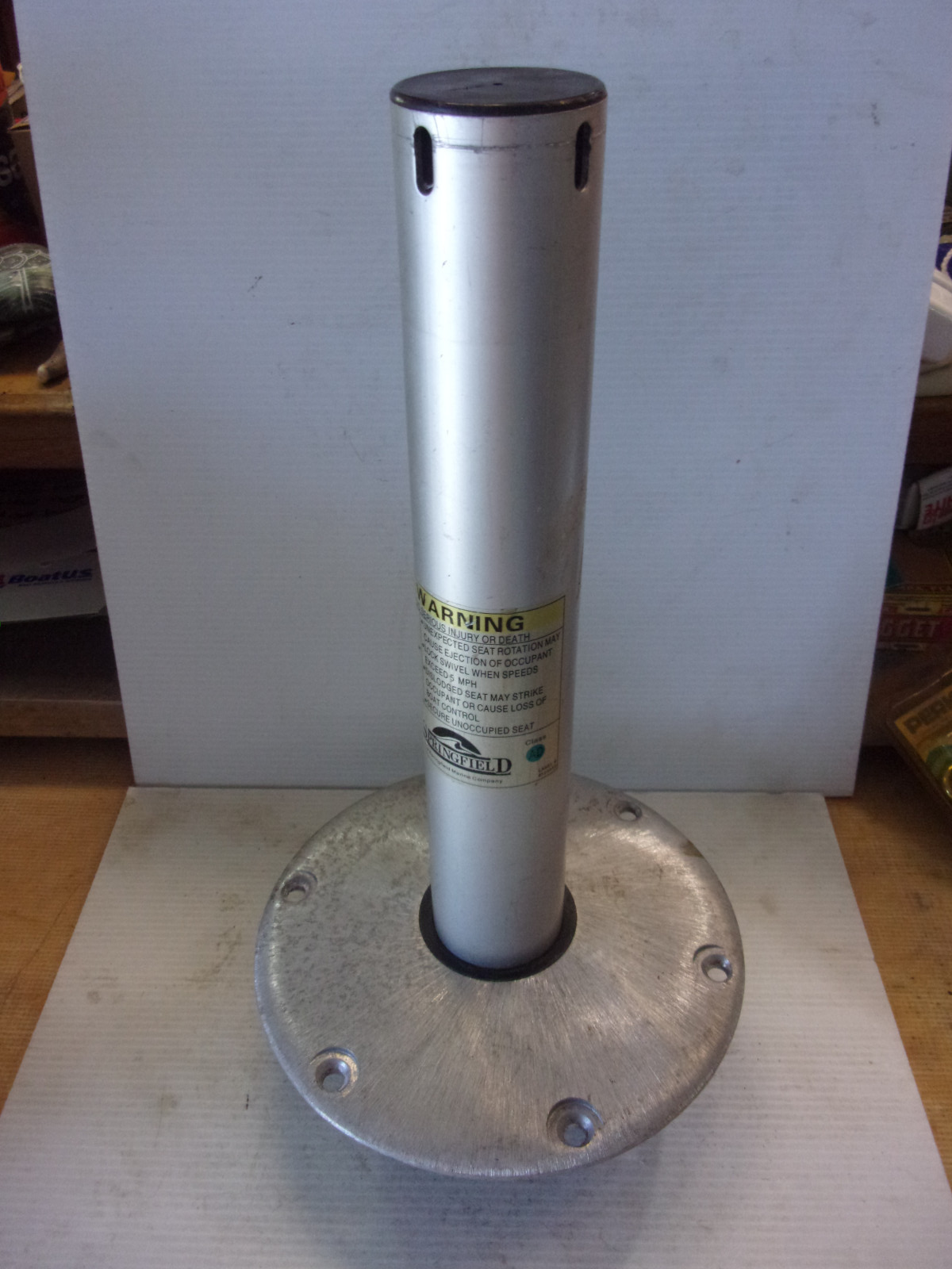 Springfield Marine Boat 14-1/2&quot; Thread Lock Table Leg Pedestal Post with... - $72.27