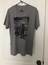 1 Pc Hanes Adult Gray &amp;  Black T-Shirt Addiction Recovery Awareness Size M - $32.98