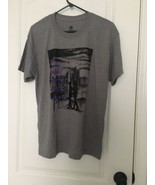1 Pc Hanes Adult Gray &amp;  Black T-Shirt Addiction Recovery Awareness Size M - £25.94 GBP