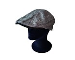 Broner Newsboy Hat Driver Cap Check &amp; Plaid Linen Made in USA Cabbie Gol... - $28.50