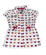 Gymboree Girls&#39; Panda Heart Print Button-Down Shirt 4T - $13.44