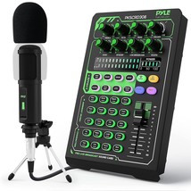 Pyle Portable Bluetooth Live Broadcast Sound Card Pro Audio Interface DJ... - £83.20 GBP