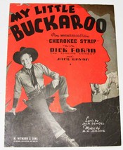 Vintage Sheet Music  © 1937  ~  MY LITTLE BUCKAROO - $8.00