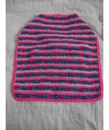 CROCHETED DOG COAT PINK VARIGATED SIZE SMALL VERY CUTE - £16.02 GBP