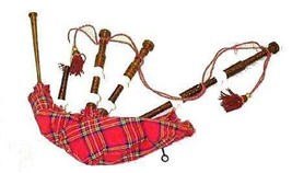 NEW CP BRAND IMPORTED FULL SIZE NATURAL BROWN ROSEWOOD BAGPIPES READY 2 ... - $182.52