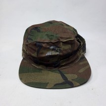 Vintage Military Woodland Camouflage Patrol Cap Size XLarge NOS Marines ... - $14.45