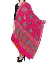 dupatta embroidered for women Cotton ,Mirror Work scarf chunri pulkari stole - £22.58 GBP