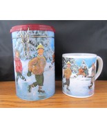Tim Hortons Ltd Edition Skating Pond Coffee Mug Matching Tin Collector #003 - €16,23 EUR