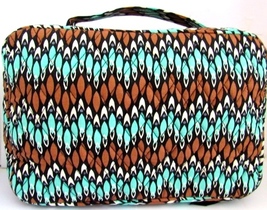 Nwt Vera Bradley Sierra Stream Large Blush &amp; Brush Makeup Case - £14.15 GBP