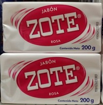 2X Zote Jabon Rosa En Barra / Laundry Bar Soap - 2 De 200g c/u - Envio Gratis - £9.18 GBP