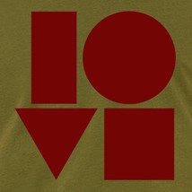 mens Love shirt- American Apparel olive- available in S, M, L , XL, XXL ... - £18.02 GBP