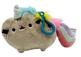 Gund Pusheen Pusheenicorn Clip 4 inch Plush Toy  Unicorn Cat 2018 - £13.73 GBP