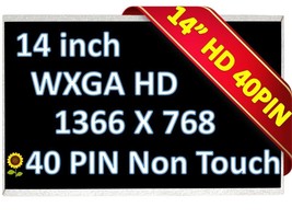 BOE HB140WX1-100 Screen Replacement for Laptop New LED HD Matte LCD - £30.02 GBP