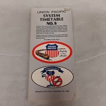 Union Pacific Employee Timetable No 8 1983 - $9.95