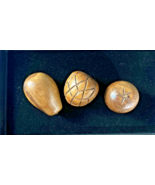 (3) Vintage Carved Wooden Fruit Set-Pear/Acorn/Apple - €10,31 EUR