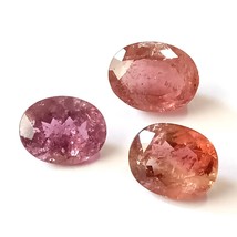 Peach, Purple, Pink Tourmaline , Tourmaline, 25.75 Cts., Tourmaline Faceted Oval - £399.67 GBP