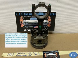 OEM 62 Cadillac 390 Engine CONNECTING ROD WITH PISTON #7 - $89.09