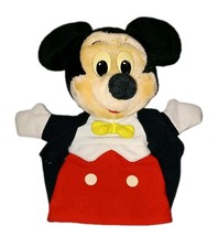Vintage 1993 Disney Mattel 9” Mickey Mouse Plush Hand Puppet Disneyland EUC - $100.99 MXN