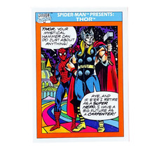 Marvel Impel 1990 Spider-Man Presents: Thor Trading Card 154 MCU - £1.55 GBP
