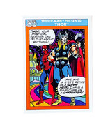 Marvel Impel 1990 Spider-Man Presents: Thor Trading Card 154 MCU - £1.53 GBP