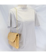 Woven Straw Crossbody Bag Handbag Purse 12" L x 7" H x 2" W with 12" Drop - £14.92 GBP