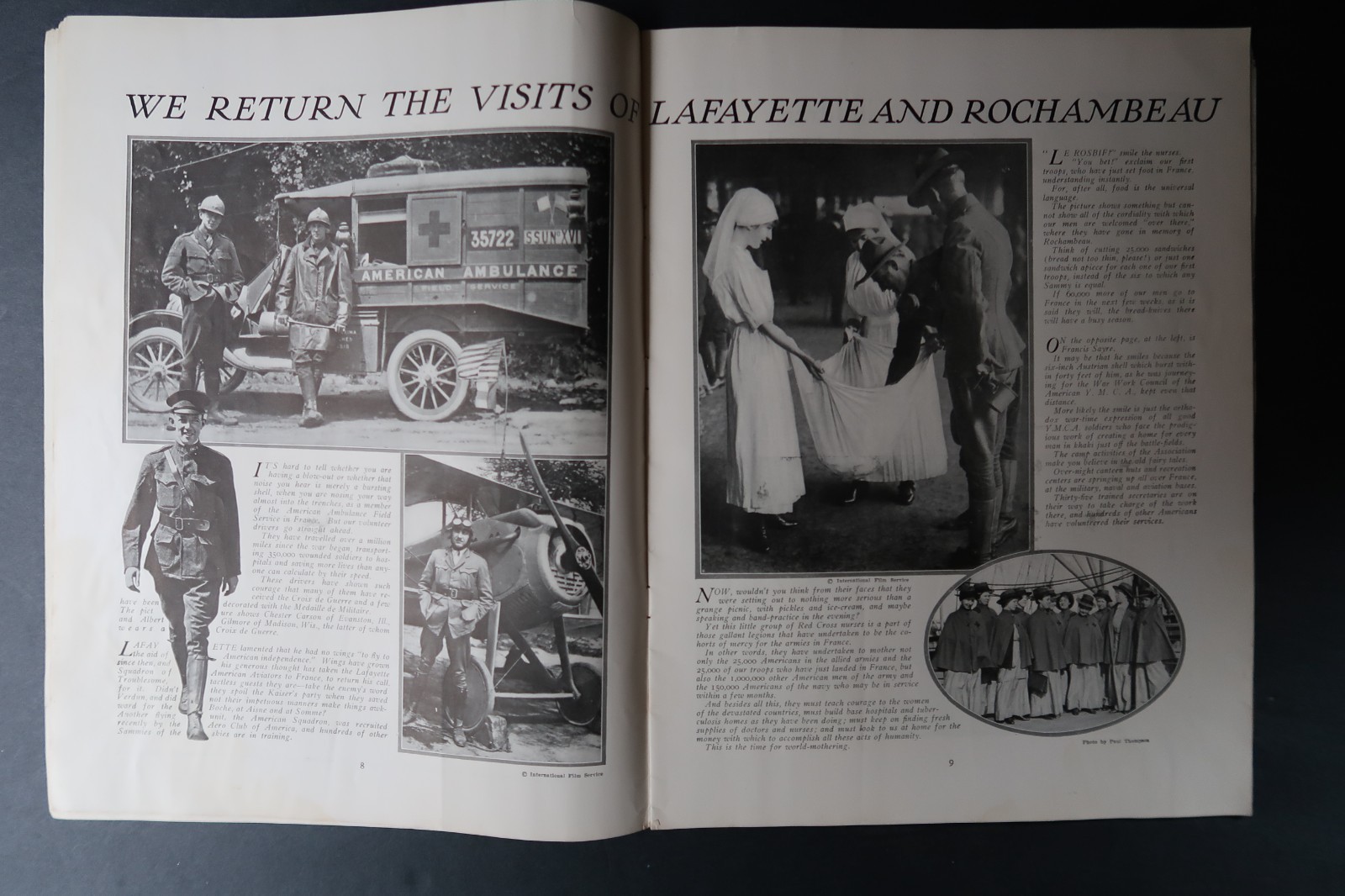 Antique World Outlook Nov. 1917 France Pershing Joffre Arctic Circle Item image 10