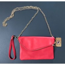 Golden Ice Red Purse Convertible Wristlet Handbag Evening Bag - £7.01 GBP