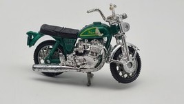 Vintage Green 3&quot; Motorcycle Diecast Toy Made in Hong Kong - $14.59
