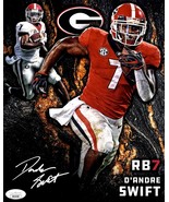 D’ANDRE SWIFT Autograph SIGNED GEORGIA BULLDOGS 8x10 PHOTO JSA CERTIFIED - $64.99
