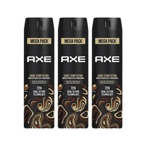 Axe Dark Temptation Bodyspray, Mens Deodorant, Smooth Chocolate , 215 ml (3 Pcs) - £51.29 GBP