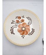 Vtg ROYAL CHINA &quot; JEANETTE &quot; 12 &quot; Plate YELLOW TRIM WITH ORANGE FLOWER - $34.13 CAD