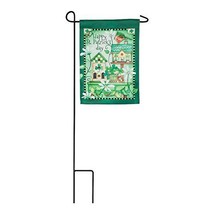 Meadow Creek St. Patrick&#39;s Day Birdhouse Suede Garden Flag-2 Sided,12.5&quot;... - $14.84