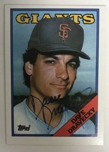 Dave Dravecky Signed Autographed 1988 Topps Baseball Card - San Francisc... - $15.00
